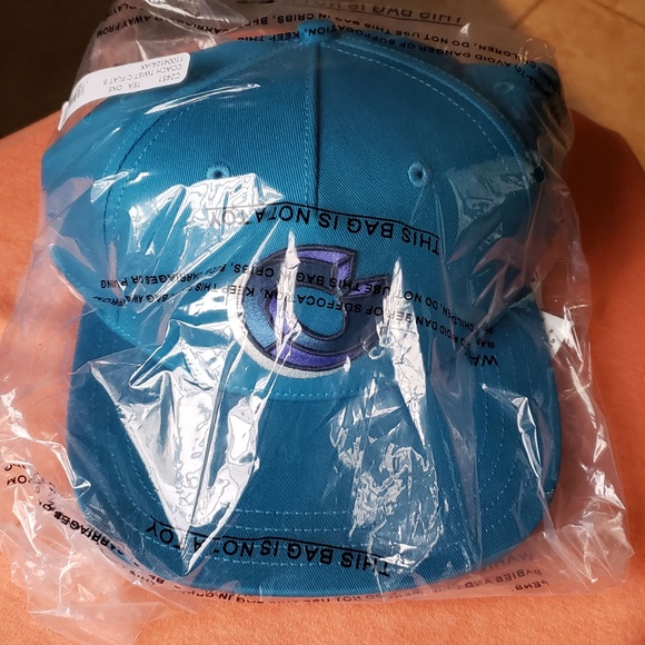 COACH FLAT BRIM HAT:NWT  SIGNATURE TWIST (C2451) TEAL - Picture 14 of 15